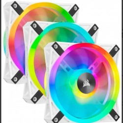 Corsair iCUE QL120 RGB 120mm PWM White Fan 3in1 pack