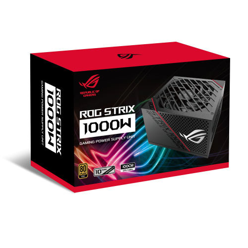 ASUS ROG Strix 1000W 金牌電源供應器 80 PLUS GOLD 全模組化線材