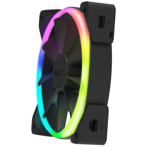 NZXT Aer RGB2 140mmx2  PACK with HUE 2 controllers